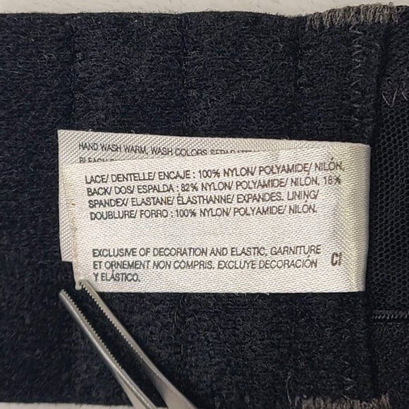 Wacoal Lace Underwire Bra 38DD 855186 Black Mesh & Lace Retro Chic Floral Charm - Picture 3 of 11